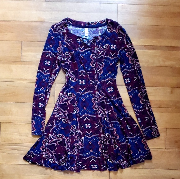 long sleeve peasant dress